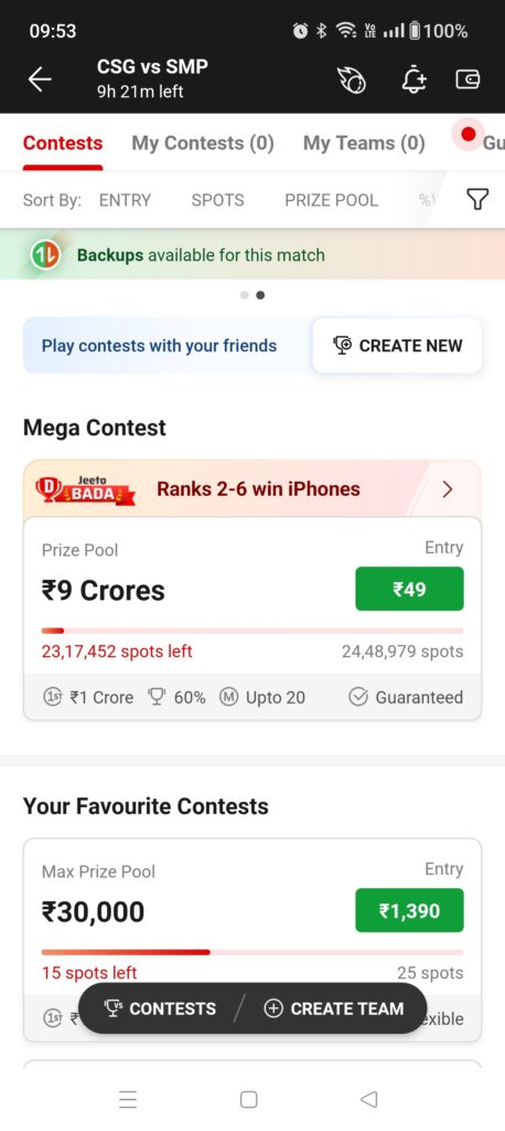 What exactly is a Grand league in dream11?